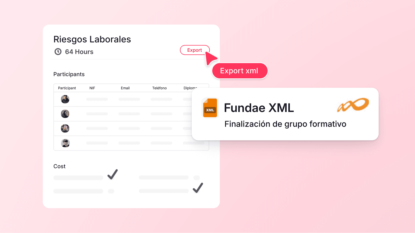 Utiliza las etiquetas de formaciones en las exportaciones