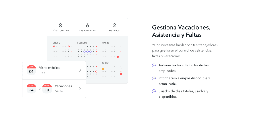 dias disponibles totales usados gestion vacaciones