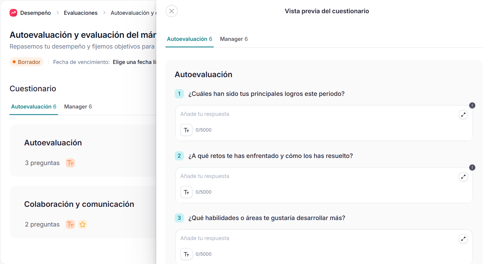 Evaluación 1:1 con Factorial
